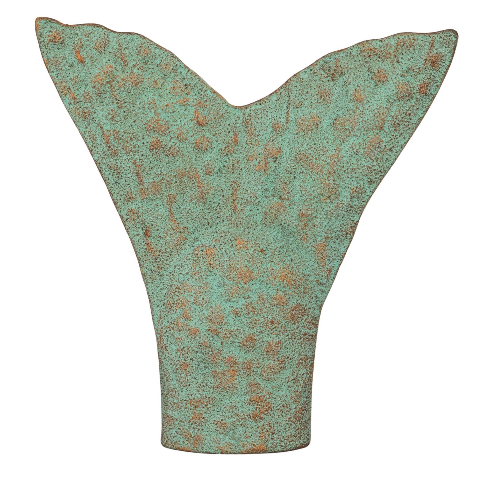 Hello Honey® 10" Distressed Aqua Trout Tail Metal Wall Décor